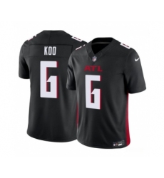 Men's Nike Atlanta Falcons #6 Younghoe Koo Black 2023 F.U.S.E. Vapor Untouchable Limited Football Stitched Jersey