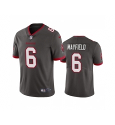 Men's Tampa Bay Buccaneers #6 Baker Mayfield Gray Vapor Untouchable Limited Stitched Jersey