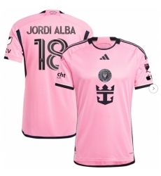 Men's Inter Miami CF Jordi Alba Ramos adidas Pink 2024 2getherness Authentic Player Jersey