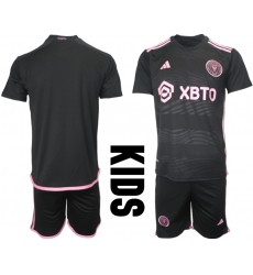 Youth Inter Miami CF Blank Black Away Soccer Jersey