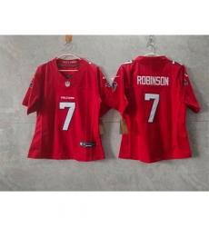 Youth Atlanta Falcons #7 Bijan Robinson Red 2026 New F.U.S.E. Stitched Jersey