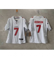 Youth Atlanta Falcons #7 Bijan Robinson White 2026 New F.U.S.E. Stitched Jersey