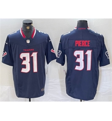 Men's Houston Texans #31 Dameon Pierce Navy F.U.S.E. Vapor Limited Football Stitched Jersey