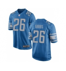 Men's Nike Detroit Lions #26 Jahmyr Gibbs Blue Official Game Jersey