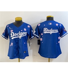 Women's Los Angeles Dodgers Team Big Logo Royal 2025 Tokyo Series Limited Stitched Baseball Jersey
