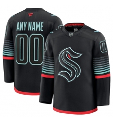 Men's Seattle Kraken Active Player Custom Black Alternate Stitched Hockey Jersey