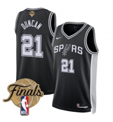 Men's San Antonio Spurs #30 Julian Champagnie Black 2026 Finals City Edition Stitched Basketball Jersey