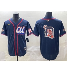 Men's American League Detroit Tigers Team Big Logo Navy 2025 All-Star Edition Limited Stitched Baseball Jersey