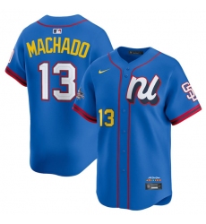 Men's National League #13 Manny Machado Blue 2025 All-Star Edition Limited Stitched Baseball Jersey