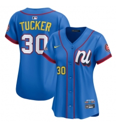 Women's National League #30 Kyle Tucker Blue 2025 All-Star Edition Limited Stitched Baseball Jersey(Run Small)