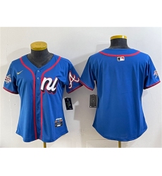 Youth National League Atlanta Braves Blank Blue 2025 All-Star Edition Limited Stitched Baseball Jersey