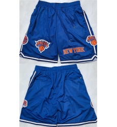 Mens New Yok Knicks Royal Shorts (Run Small)