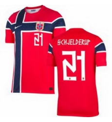 Men 21 Norway Andreas Schjelderup Home Stadium Replica 1