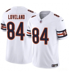 Men's Chicago Bears #84 Colston Loveland White 2025 Draft F.U.S.E. Vapor Untouchable Limited Football Stitched Jersey