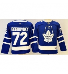 Youth Toronto Maple Leafs #72 Sergei Bobrovsky Fanatics Home Blue Premium Jersey