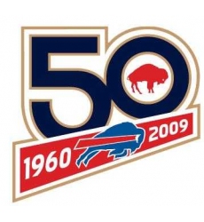 Stitched Buffalo Bills 50th Anniversary Jersey Patch