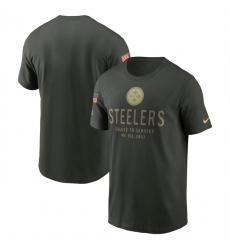 Men's Pittsburgh Steelers Forest Green 2025 Salute to Service Sideline Primary Edge Dri-FIT T-Shirt