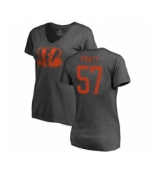 Football Women's Cincinnati Bengals #57 Germaine Pratt Ash One Color T-Shirt