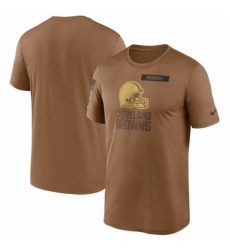 Men's Cleveland Browns 2023 Brown Salute To Service Legend Performance T Shirt