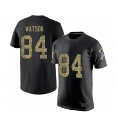 Football New England Patriots #84 Benjamin Watson Black Camo Salute to Service T-Shirt