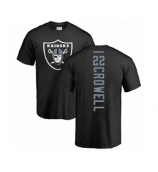 Football Oakland Raiders #22 Isaiah Crowell Black Backer T-Shirt