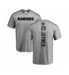 Football Oakland Raiders #29 Lamarcus Joyner Ash Backer T-Shirt
