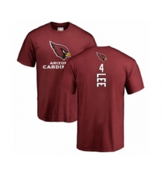 Football Arizona Cardinals #4 Andy Lee Maroon Backer T-Shirt