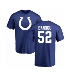 Football Indianapolis Colts #52 Ben Banogu Royal Blue Name & Number Logo T-Shirt