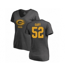 Football Women's Green Bay Packers #52 Rashan Gary Ash One Color T-Shirt