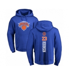 Basketball New York Knicks #23 Mitchell Robinson Royal Blue Backer Pullover Hoodie