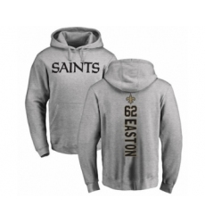 Football New Orleans Saints #62 Nick Easton Ash Backer Pullover Hoodie