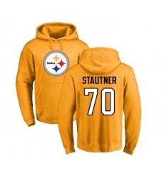 Football Pittsburgh Steelers #73 Ramon Foster Ash Backer Pullover Hoodie