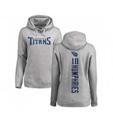 Football Women's Tennessee Titans #10 Adam Humphries Ash Backer Pullover Hoodie