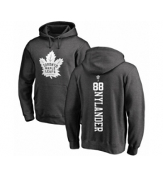 Hockey Toronto Maple Leafs #88 William Nylander Charcoal One Color Backer Pullover Hoodie