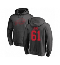 Football Buffalo Bills #61 Spencer Long Ash One Color Pullover Hoodie