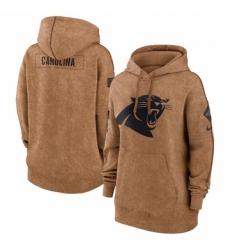 Women's Carolina Panthers Nike Brown 2023 Salute to Service Pullover Hoodie