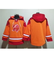 Men's Tampa Bay Buccaneers Blank Orange Red Ageless Must-Have Lace-Up Pullover Hoodie