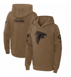 Youth Atlanta Falcons Nike Brown 2023 Salute to Service Club Fleece Pullover Hoodie