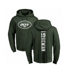 Football New York Jets #19 Trevor Siemian Green Backer Pullover Hoodie
