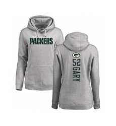 Football Women's Green Bay Packers #52 Rashan Gary Ash Backer Hoodie