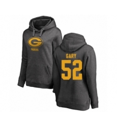 Football Women's Green Bay Packers #52 Rashan Gary Ash One Color Pullover Hoodie