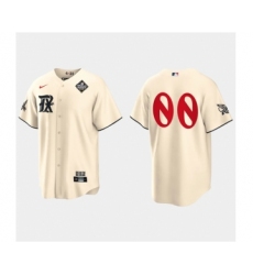 Men's Texas Rangers Active Player Custom Cream 2023 World Series City Connect Stitched Baseball Jersey