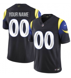 Men's Los Angeles Rams Active Player Custom Black 2025 F.U.S.E. “Rivalries” Vapor Limited Football Stitched Jersey