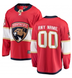 Youth Florida Panthers Fanatics Branded Red Home Breakaway Custom Jersey
