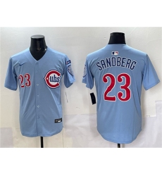 Men's Chicago Cubs #23 Ryne Sandberg Blue 'Ryne Sandberg Tribute' Vapor Limited V3 Stitched Baseball Jersey