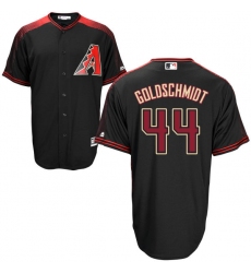 Men's Majestic Arizona Diamondbacks #44 Paul Goldschmidt Replica Black Alternate Home Cool Base MLB Jersey