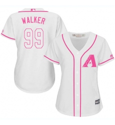 Women's Majestic Arizona Diamondbacks #99 Taijuan Walker Authentic White Fashion MLB Jersey
