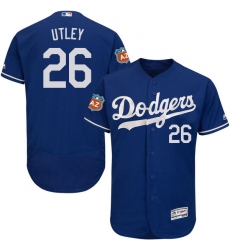 Men's Majestic Los Angeles Dodgers #26 Chase Utley Royal Blue Flexbase Authentic Collection MLB Jersey