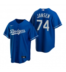 Men's Nike Los Angeles Dodgers #74 Kenley Jansen Royal Alternate Stitched Baseball Jersey