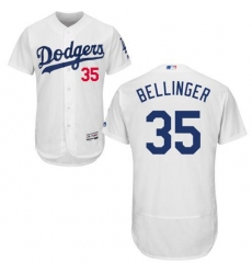 Men's Majestic Los Angeles Dodgers #35 Cody Bellinger White Flexbase Authentic Collection MLB Jersey